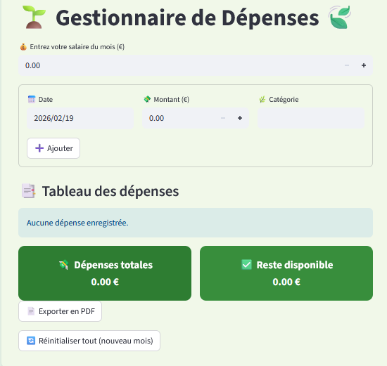 Gestionnaire de dépenses